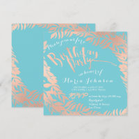 Feuilles de fête d'anniversaire Wreath Ocean Rose 