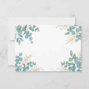 Invitation Feuilles d'eucalyptus vierges