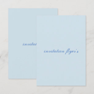 Invitation feuillet d'invitation