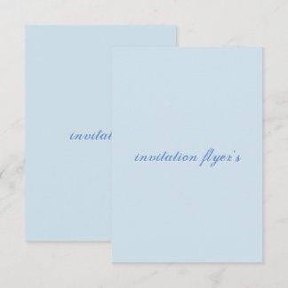 Invitation feuillet d'invitation