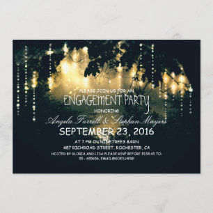 Invitation Feux d'engagement des arbres avec les lampes à cor