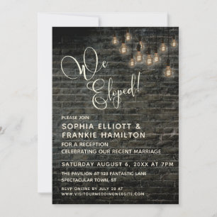 Invitation Feux Edison Rond De Brique Industrielle, Nous Avon