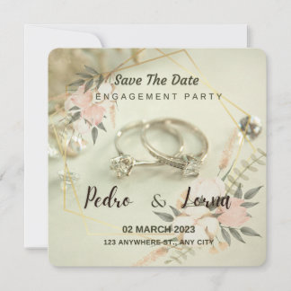 Invitation fiançailles