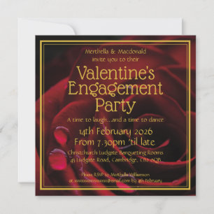 Invitation Fiançailles de la Saint-Valentin Écriture chrétien