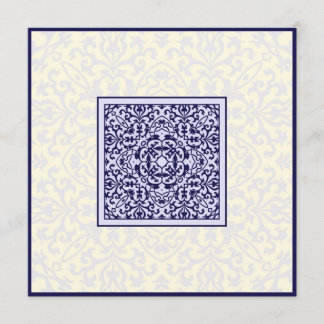 Invitation fiançailles de l'ornement islamique arabe