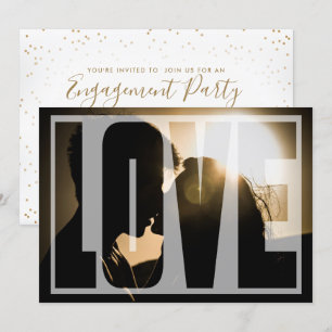 Invitation Fiançailles Love Party