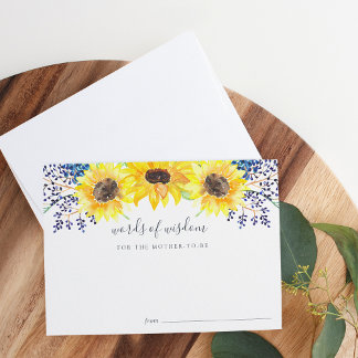 Invitation Fiche Baby shower Flowfields