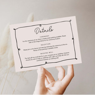Invitation Fiche de fermeture de la bordure en blanc