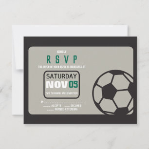 Invitation Fiche de réponse de l'invitation de SOCCER Bar Mit