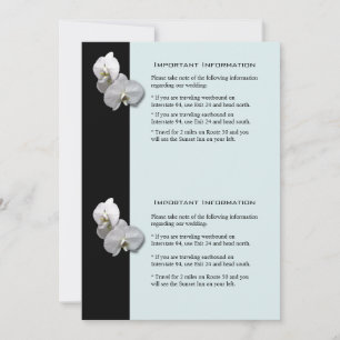 Invitation Fiche d'information sur les orchidées blanches 1