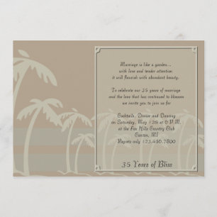 Invitation Fidji : Anniversaire des palmiers tropicaux