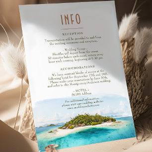 Invitation Fidji Island Destination Insérer les détails INFO