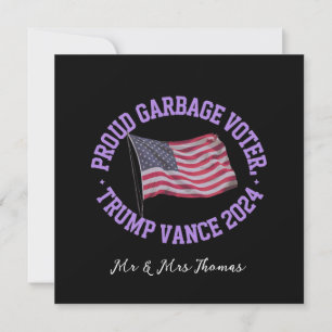 Invitation Fière Voter Trump Vance 2024 Dépouille