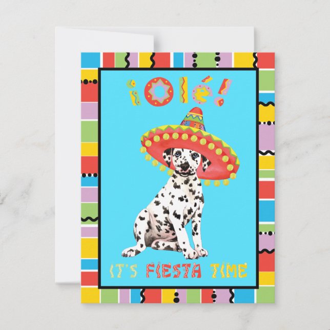 Invitation Fiesta Dalmatien (Devant)