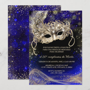 Invitation Fiesta de Máscaras 30 Cumpleaños