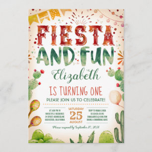 Invitation Fiesta et Amusement   Fête d'anniversaire d'été