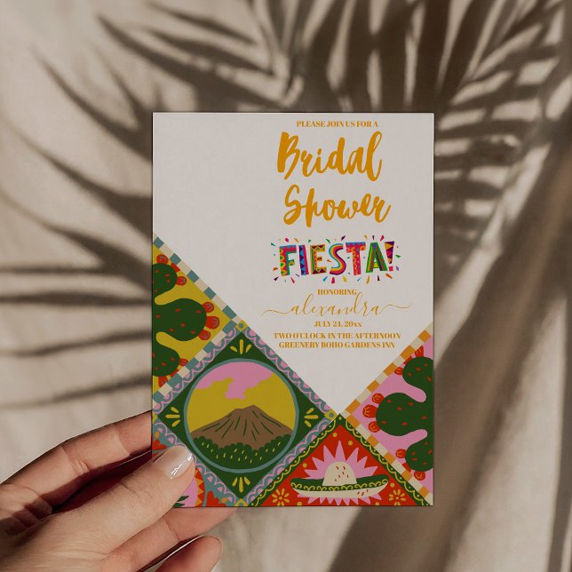 Invitation Fiesta Floral Fiesta Fête des mariées mexicaine (Créateur téléchargé)