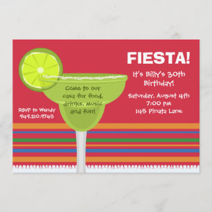 Invitation Fiesta Party avec enveloppes correspond