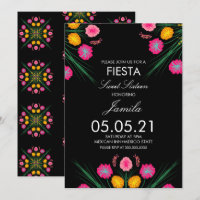 Fiesta Sweet 16 Dessin Floral Papillons Mexicains