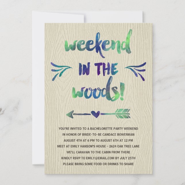 Invitation Fièvre Cabine| Russe Bachelorette Party (Devant)