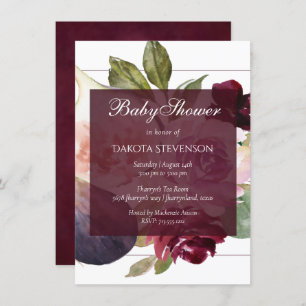 Invitation Figues florissantes   Rustic Fruit Moody Blossoms 