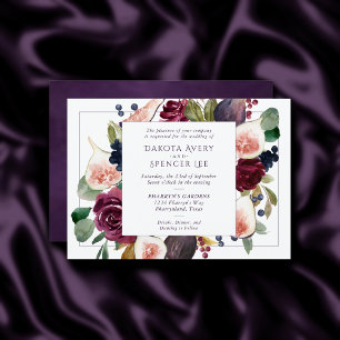 Invitation Figues florissantes   Vintage Vin Moody Wine Wreat