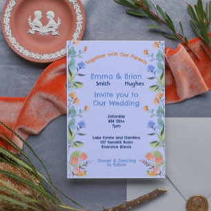 Invitation Filiale Bleue Et Jaune