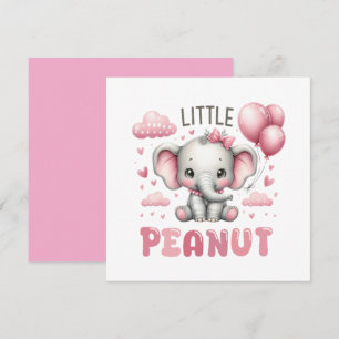 Invitation Fille adorable petite cacahuète