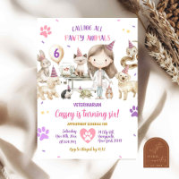 Fille Animaux vétérinaires Anniversaire de enfant