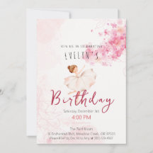 Fille d'anniversaire ballerine au tutu élégant