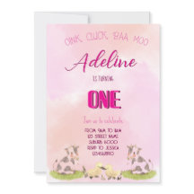 Invitation fille de ferme UNE