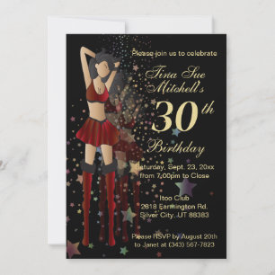 Invitation Fille de fête Anniversaire