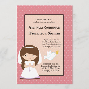 Invitation Fille de la Sainte Communion * Choisissez votre co