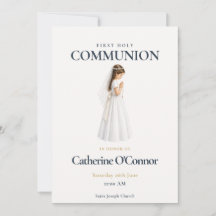 Fille de l'eau de première communion