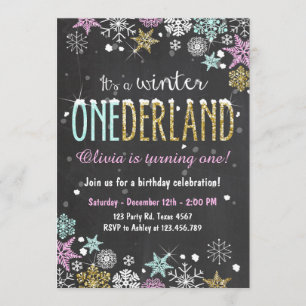 Invitation Fille d'invitation de fête d'anniversaire
