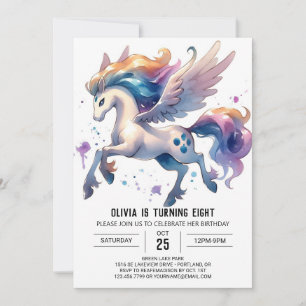 Invitation Fille en ligne Horse Anniversaire