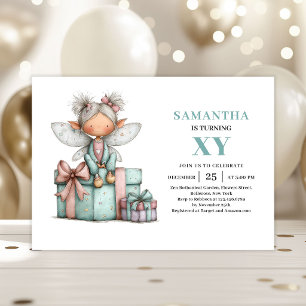Invitation Fille Fée Fantaisiste 5ème Anniversaire Mignon Mag