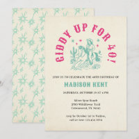 Fille-fille rose turquoise Giddy Up 40e anniversai