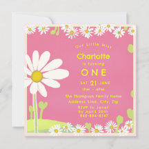 Fille marguerites sucrées Bubblegum rose Jaune Ann