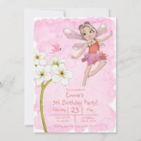 Fille mignonne Whimsical Rouge rose libellule Anni