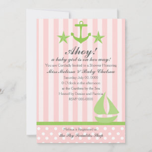 Invitation Fille nautique