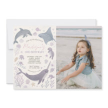 Fille sous la mer Fête d'anniversaire Photo