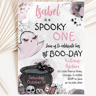 Invitation Fille Spooky One Anniversaire Halloween