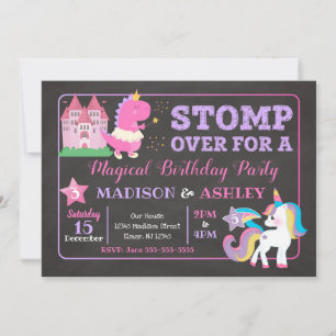 Invitation Filles communes d'invitation d'anniversaire de