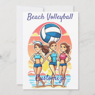 Invitation Filles de beach volley Thunder_Cove