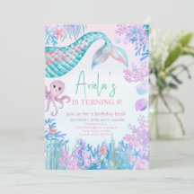 Filles Mermaid Bash sous la mer 1er anniversaire