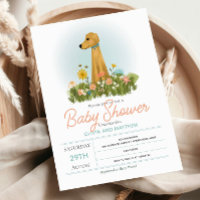 Filles mignonnes Elégant Golden Retriever Baby sho