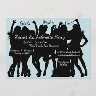 Invitation Filles Night Out Bachelorette Party