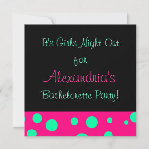 Invitation "Filles Night Out/Bachelorette Party"