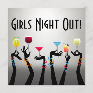 Invitation Filles Night Out Cocktail Party